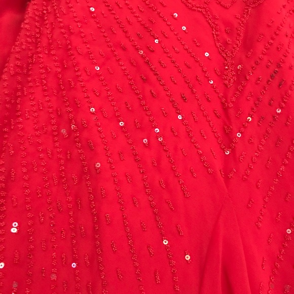 Sparkly Red Party Dress by Thea Dora Size 8 - Picture 6 of 7